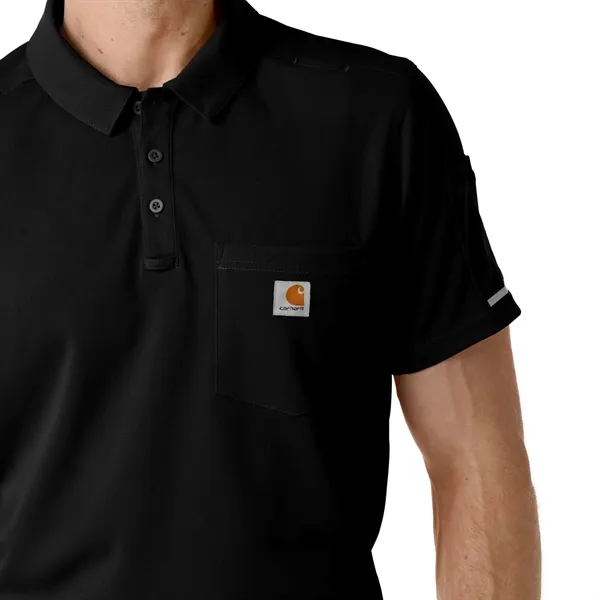 Rugged Flex RSCU Men's Lightweight Short Sleeve Polo Scrub - Rugged Flex RSCU Men's Lightweight Short Sleeve Polo Scrub - Image 8 of 12