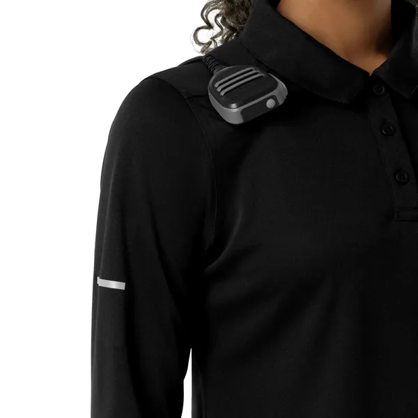 Rugged Flex RSCU Women's Heavyweight Long Sleeve Polo Scrub - Rugged Flex RSCU Women's Heavyweight Long Sleeve Polo Scrub - Image 3 of 8