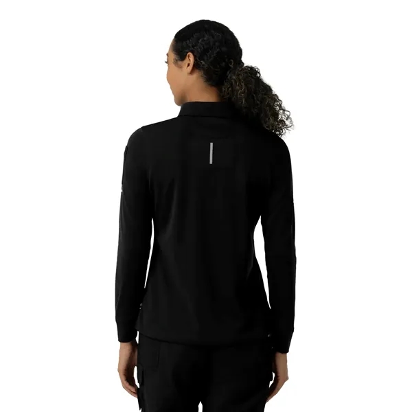 Rugged Flex RSCU Women's Heavyweight Long Sleeve Polo Scrub - Rugged Flex RSCU Women's Heavyweight Long Sleeve Polo Scrub - Image 6 of 8