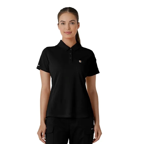 Rugged Flex RSCU Women's Lightweight Short Sleeve Polo Scrub - Rugged Flex RSCU Women's Lightweight Short Sleeve Polo Scrub - Image 0 of 11