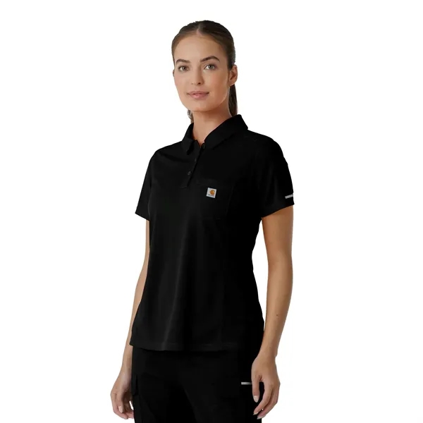 Rugged Flex RSCU Women's Lightweight Short Sleeve Polo Scrub - Rugged Flex RSCU Women's Lightweight Short Sleeve Polo Scrub - Image 2 of 11