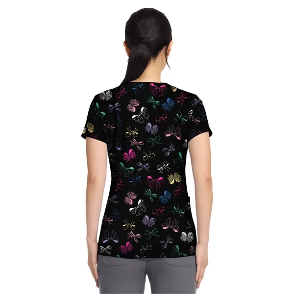 Med Couture - Prints - Women's 2-Pocket V-Neck Print Top - Med Couture - Prints - Women's 2-Pocket V-Neck Print Top - Image 1 of 9