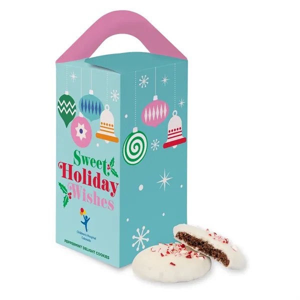Custom Peppermint Delight Cookies in Tote Box