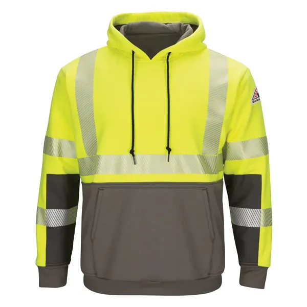Bulwark Men's Tall Hi-Visibility Color-Blocked Hooded Swe... - Bulwark Men's Tall Hi-Visibility Color-Blocked Hooded Swe... - Image 0 of 2
