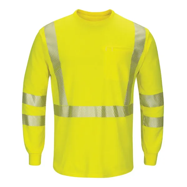 Bulwark Men's Hi-Visibility Lightweight Long Sleeve T-Shirt - Bulwark Men's Hi-Visibility Lightweight Long Sleeve T-Shirt - Image 0 of 2