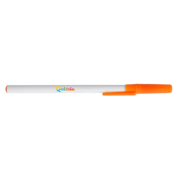 Durable Stick Pen w/ Colored Cap - Durable Stick Pen w/ Colored Cap - Image 3 of 13