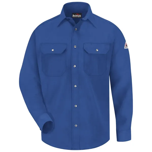 Bulwark Men's Snap-Front Uniform Shirt - Nomex® IIIA - 4.... - Bulwark Men's Snap-Front Uniform Shirt - Nomex® IIIA - 4.... - Image 0 of 6