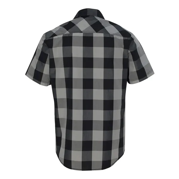 Burnside Men's Buffalo Plaid Short Sleeve Shirt - Burnside Men's Buffalo Plaid Short Sleeve Shirt - Image 6 of 12