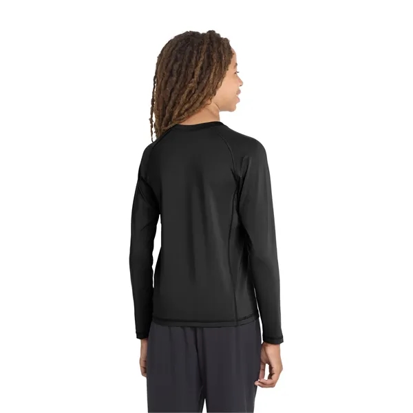 Sport-Tek Youth Long Sleeve Rashguard Tee. - Sport-Tek Youth Long Sleeve Rashguard Tee. - Image 1 of 19
