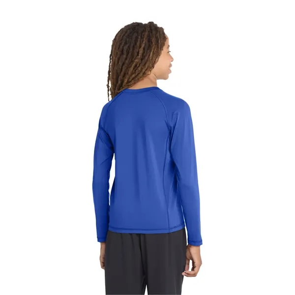 Sport-Tek Youth Long Sleeve Rashguard Tee. - Sport-Tek Youth Long Sleeve Rashguard Tee. - Image 10 of 19