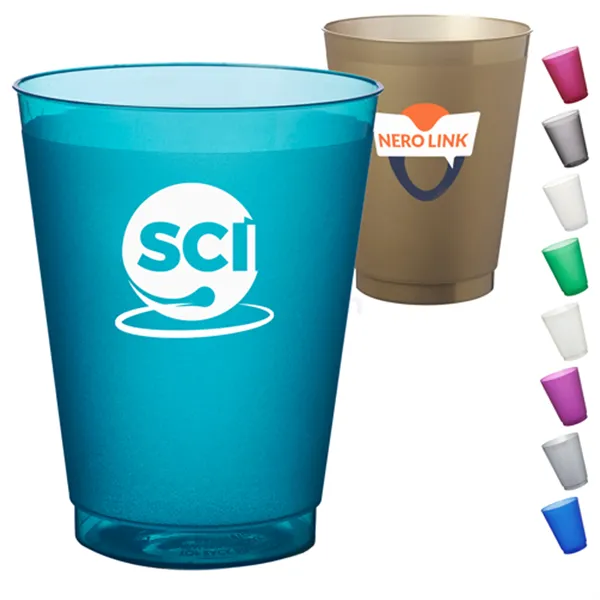 Frosted Stadium Cup with Flexible Plastic 16 oz - Frosted Stadium Cup with Flexible Plastic 16 oz - Image 0 of 11