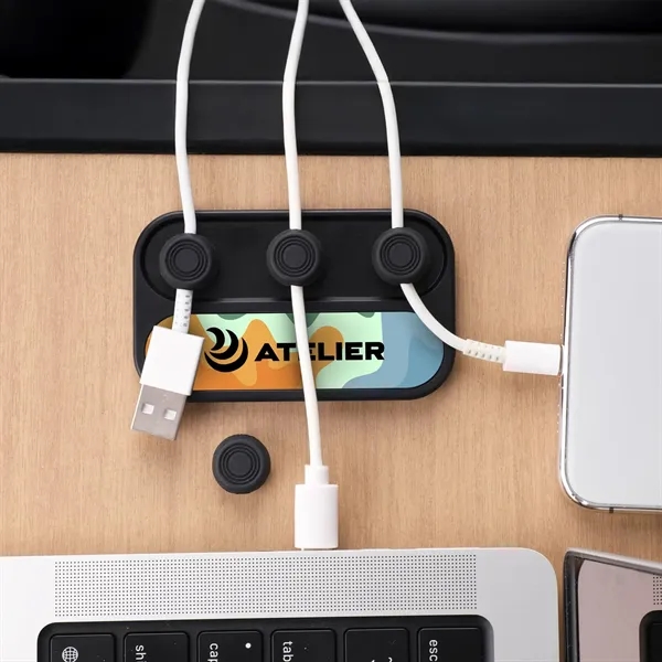 Wire Frame Desktop Cable Organizer - Wire Frame Desktop Cable Organizer - Image 0 of 4