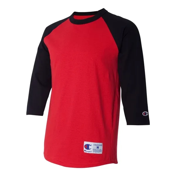 Champion Unisex Raglan Sleeve Baseball T-Shirt - Champion Unisex Raglan Sleeve Baseball T-Shirt - Image 11 of 33