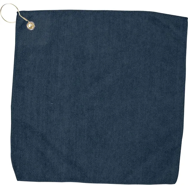 15" X 15" RPET Hemmed Golf Towel with Hook & Grommet - 15" X 15" RPET Hemmed Golf Towel with Hook & Grommet - Image 10 of 12