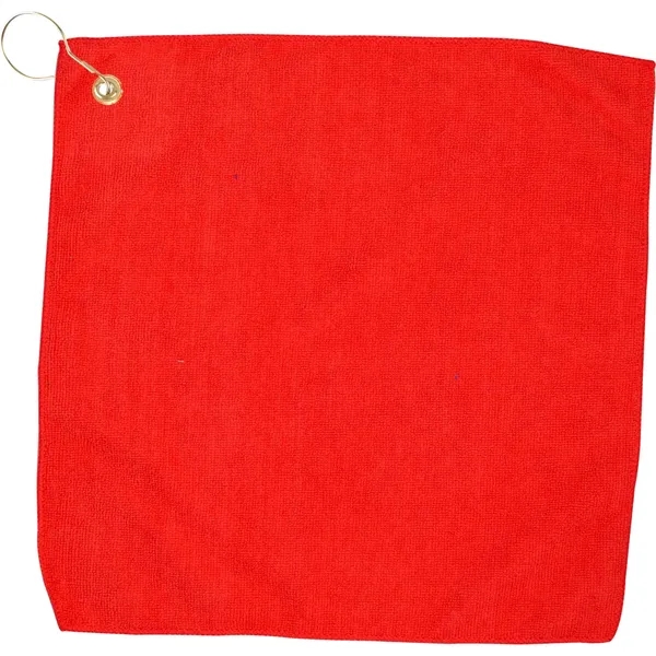 15" X 15" RPET Hemmed Golf Towel with Hook & Grommet - 15" X 15" RPET Hemmed Golf Towel with Hook & Grommet - Image 12 of 12