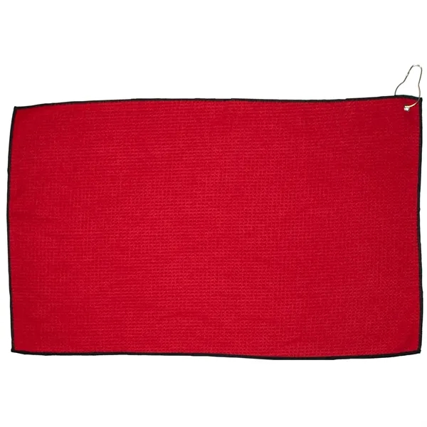 16" X 26" RPET Waffle Golf Towel w/Hook & Grommet - 16" X 26" RPET Waffle Golf Towel w/Hook & Grommet - Image 12 of 16