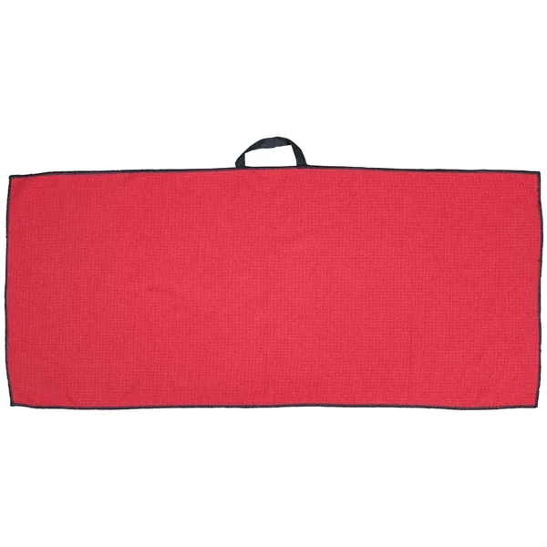 17" X 40" RPET Waffle Caddy Golf Towel - 17" X 40" RPET Waffle Caddy Golf Towel - Image 2 of 4