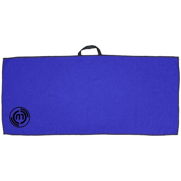 17" X 40" RPET Waffle Caddy Golf Towel - 17" X 40" RPET Waffle Caddy Golf Towel - Image 3 of 4