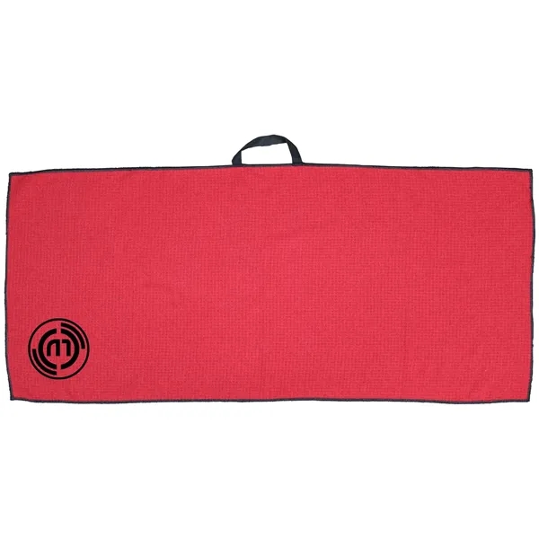 17" X 40" RPET Waffle Caddy Golf Towel - 17" X 40" RPET Waffle Caddy Golf Towel - Image 1 of 4