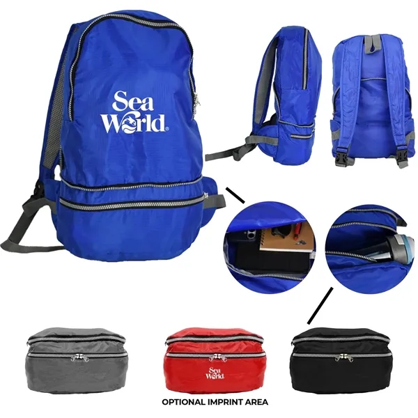 Recycled 2-in-1 Backpack & Waist Pack - Recycled 2-in-1 Backpack & Waist Pack - Image 0 of 8