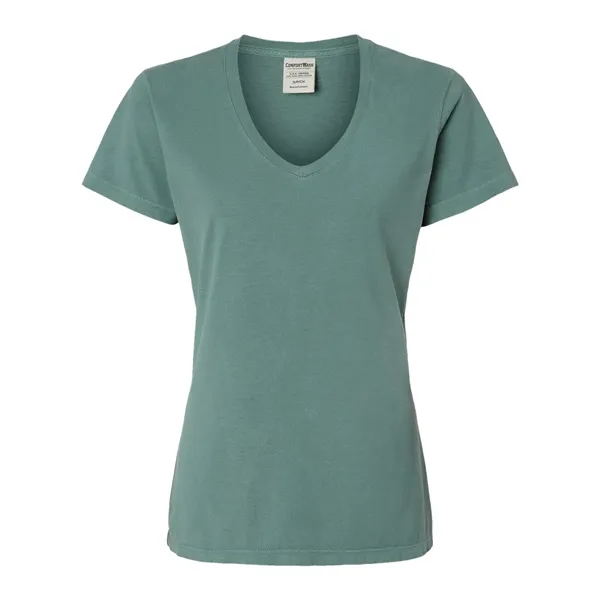 ComfortWash by Hanes Women's Garment-Dyed V-Neck T-Shirt - ComfortWash by Hanes Women's Garment-Dyed V-Neck T-Shirt - Image 3 of 12