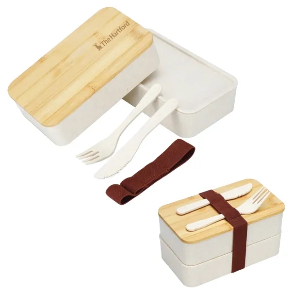 Hearty Wheat Straw Lunch Box Set - Hearty Wheat Straw Lunch Box Set - Image 0 of 5