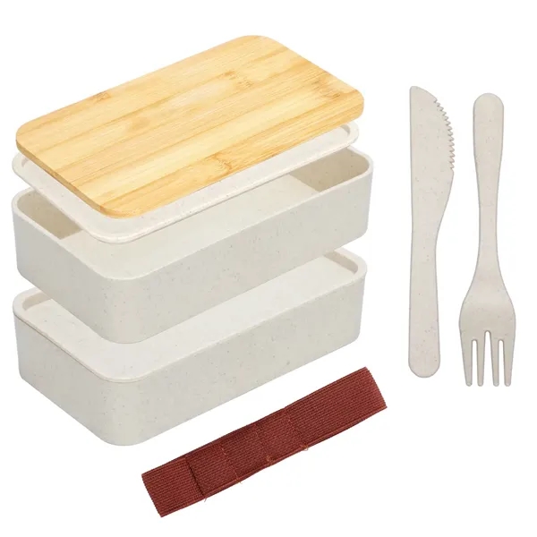 Hearty Wheat Straw Lunch Box Set - Hearty Wheat Straw Lunch Box Set - Image 1 of 5
