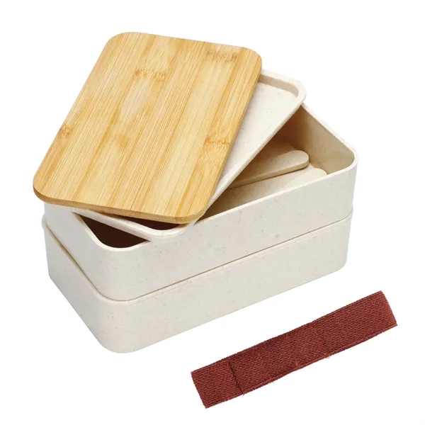 Hearty Wheat Straw Lunch Box Set - Hearty Wheat Straw Lunch Box Set - Image 2 of 5