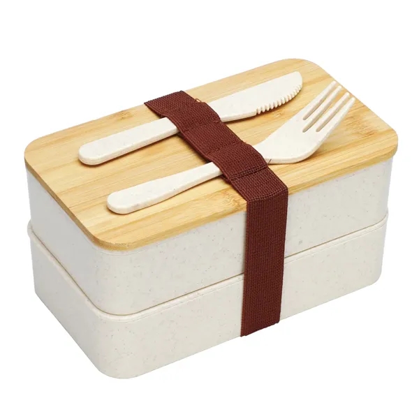 Hearty Wheat Straw Lunch Box Set - Hearty Wheat Straw Lunch Box Set - Image 3 of 5