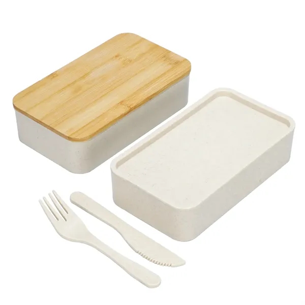 Hearty Wheat Straw Lunch Box Set - Hearty Wheat Straw Lunch Box Set - Image 4 of 5