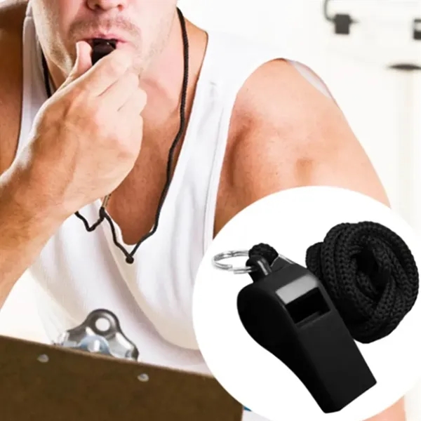 Durable ABS Whistle with Lanyard - Durable ABS Whistle with Lanyard - Image 4 of 5