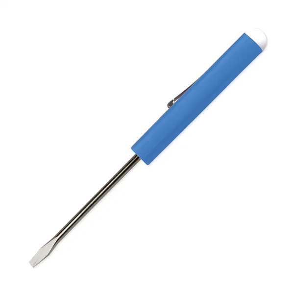 Pocket Screwdriver - Fixed 1/8" Flat Tip Blade w/ Button Top - Pocket Screwdriver - Fixed 1/8" Flat Tip Blade w/ Button Top - Image 3 of 22