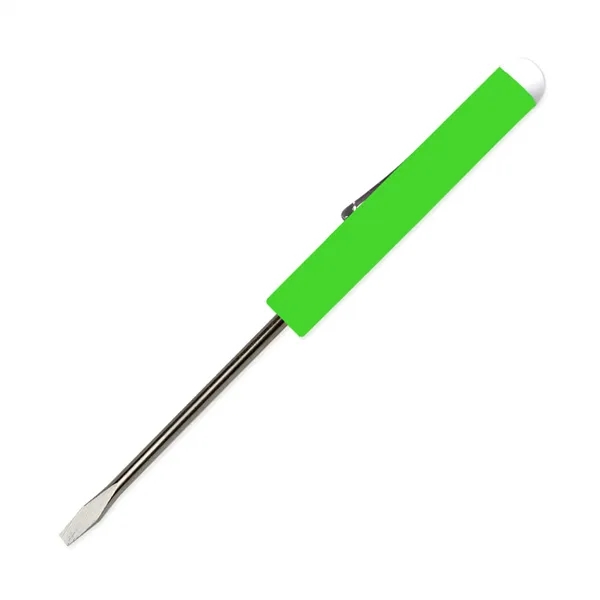 Pocket Screwdriver - Fixed 1/8" Flat Tip Blade w/ Button Top - Pocket Screwdriver - Fixed 1/8" Flat Tip Blade w/ Button Top - Image 5 of 22