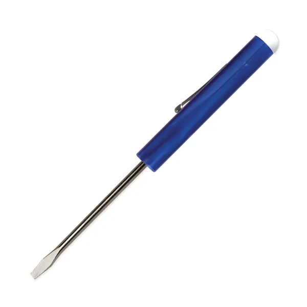 Pocket Screwdriver - Fixed 1/8" Flat Tip Blade w/ Button Top - Pocket Screwdriver - Fixed 1/8" Flat Tip Blade w/ Button Top - Image 9 of 22