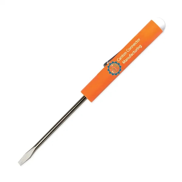 Pocket Screwdriver - Fixed 1/8" Flat Tip Blade w/ Button Top - Pocket Screwdriver - Fixed 1/8" Flat Tip Blade w/ Button Top - Image 12 of 22