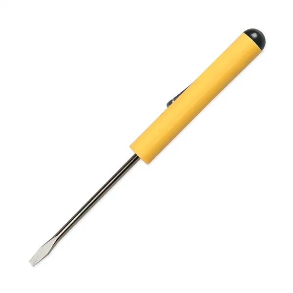 Pocket Screwdriver - Fixed 1/8" Flat Tip Blade w/ Button Top - Pocket Screwdriver - Fixed 1/8" Flat Tip Blade w/ Button Top - Image 21 of 22