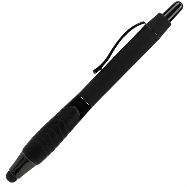Recycled Rubberized Metallic Pen with Stylus Tip - Recycled Rubberized Metallic Pen with Stylus Tip - Image 2 of 14