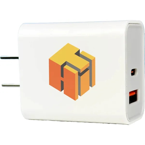 Custom 2 In1 Usb Wall Charger 30w