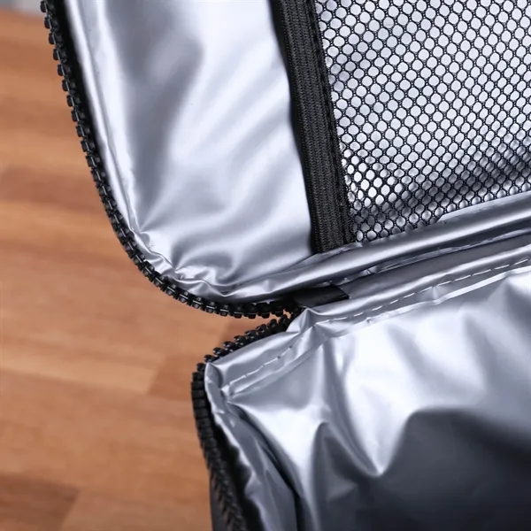 Rpet Lunch Cooler Bag: 6 Can - Rpet Lunch Cooler Bag: 6 Can - Image 4 of 6