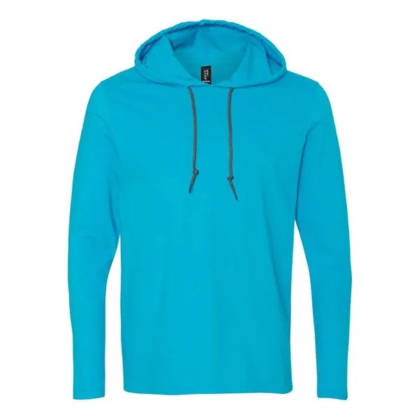 Gildan Unisex Softstyle® Lightweight Hooded Long Sleeve T... - Gildan Unisex Softstyle® Lightweight Hooded Long Sleeve T... - Image 1 of 15