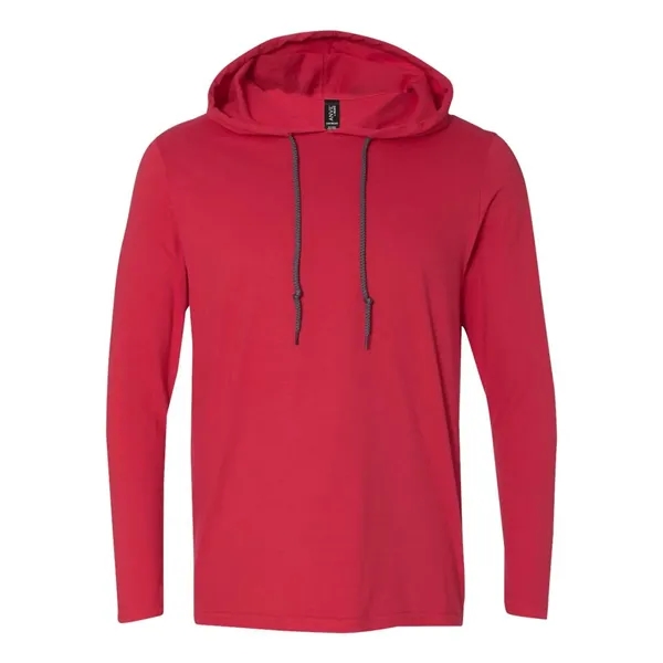 Gildan Unisex Softstyle® Lightweight Hooded Long Sleeve T... - Gildan Unisex Softstyle® Lightweight Hooded Long Sleeve T... - Image 10 of 15
