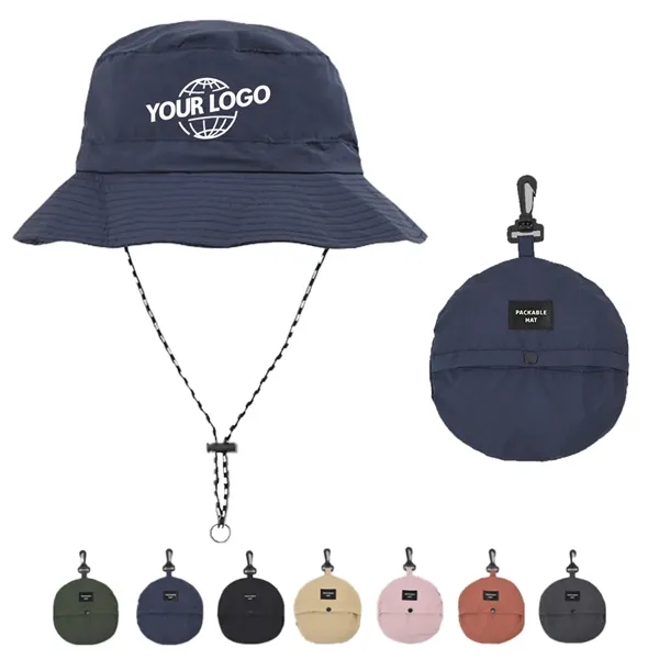 Custom Outdoor Packable Waterproof Bucket Hat - Custom Outdoor Packable Waterproof Bucket Hat - Image 0 of 3