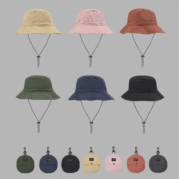 Custom Outdoor Packable Waterproof Bucket Hat - Custom Outdoor Packable Waterproof Bucket Hat - Image 2 of 3