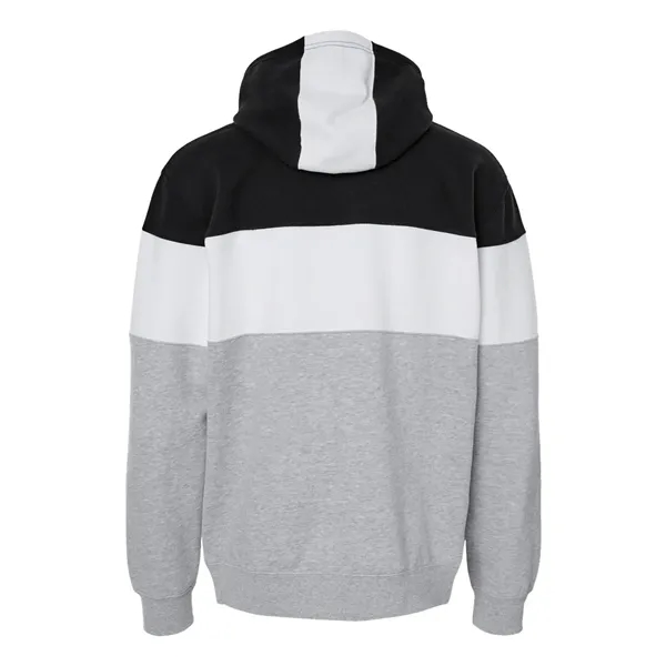 J. America Men's Varsity Fleece Colorblocked Hooded Sweat... - J. America Men's Varsity Fleece Colorblocked Hooded Sweat... - Image 4 of 18