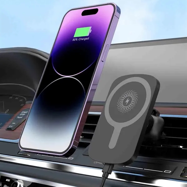 15W Magnetic Car Charger Mount - 15W Magnetic Car Charger Mount - Image 2 of 2