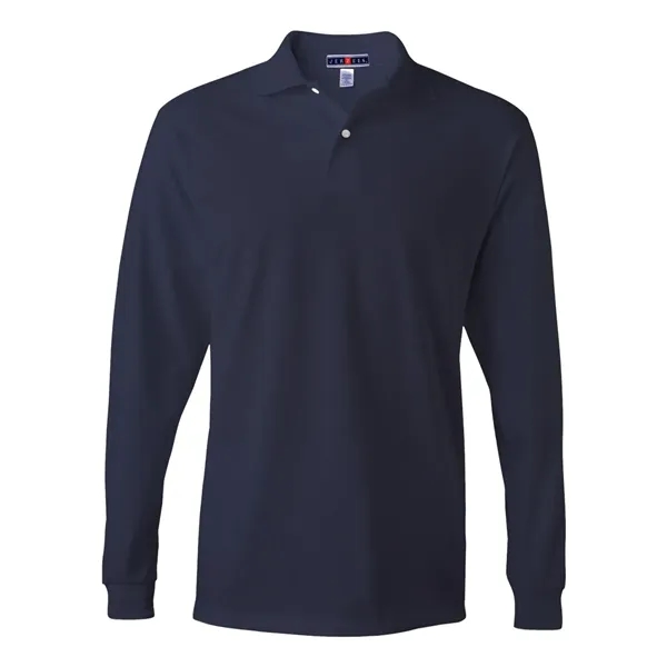 JERZEES Men's SpotShield® 50/50 Long Sleeve Polo - JERZEES Men's SpotShield® 50/50 Long Sleeve Polo - Image 2 of 3