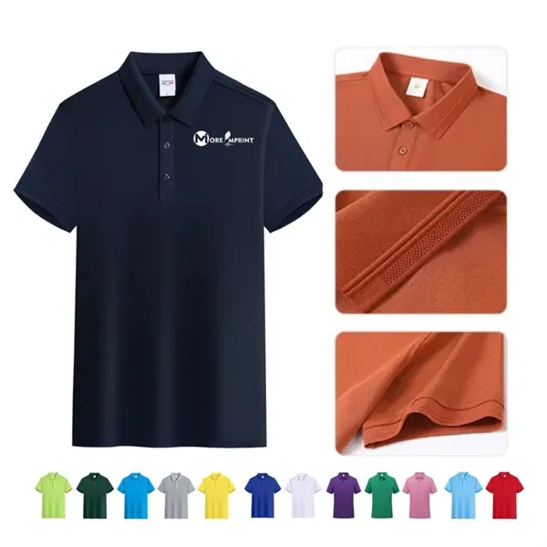 Men's Short Sleeve Polo Shirt Team Uniform Sizes S-4XL - Men's Short Sleeve Polo Shirt Team Uniform Sizes S-4XL - Image 0 of 5
