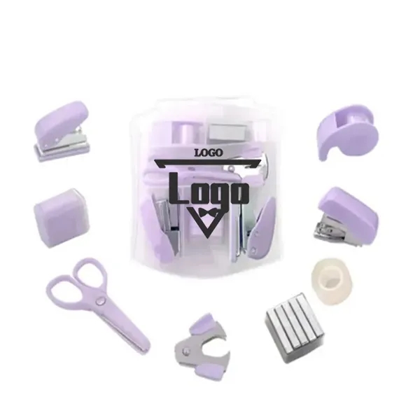 Mini 8 in 1 Portable Office Stationery Set - Mini 8 in 1 Portable Office Stationery Set - Image 0 of 2
