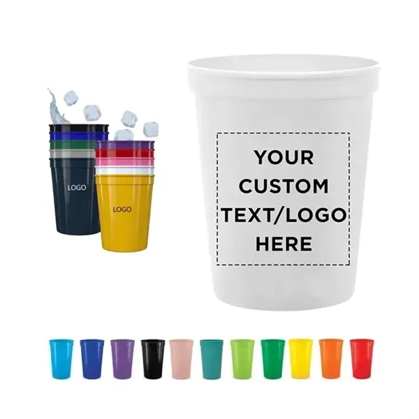 8oz Reusable Plastic Drinking Stadium Cup - 8oz Reusable Plastic Drinking Stadium Cup - Image 0 of 2