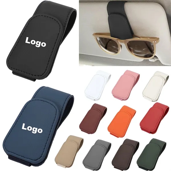 Pu Magnetic Sunglasses Holder for Car Visor - Pu Magnetic Sunglasses Holder for Car Visor - Image 0 of 0